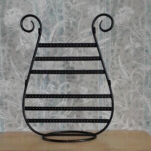 Sturdy Black Metal Jewelry Holder G115